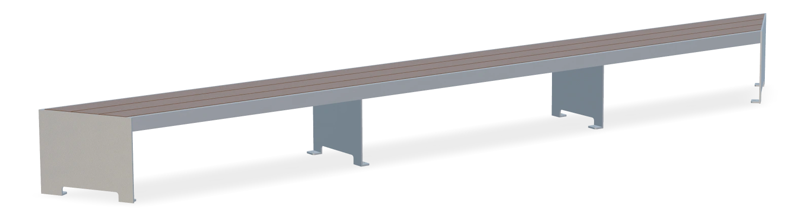 Mackenzie Modular Bench 17ft - Wedge - Accoya Lumber