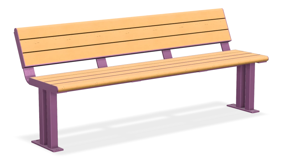 Larson Bench without Armrests 6ft