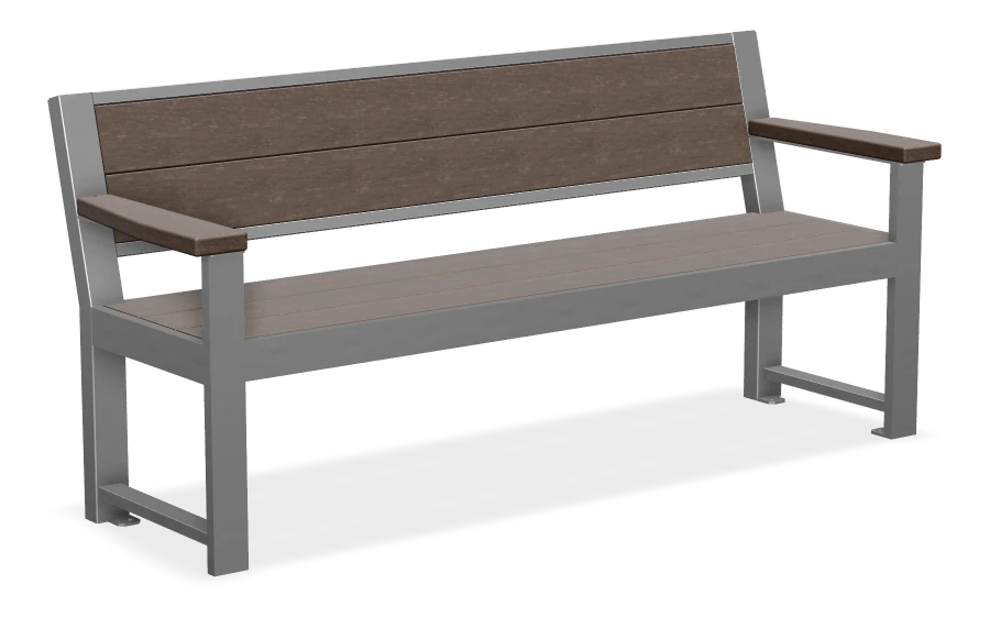 Harvest Bench with Armrests 6ft