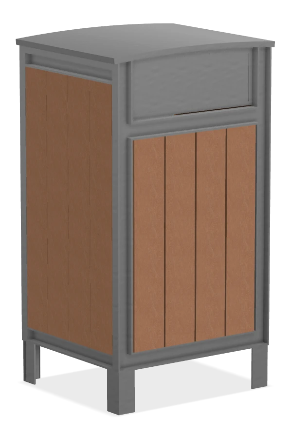 Beselt Square Waste Receptacle