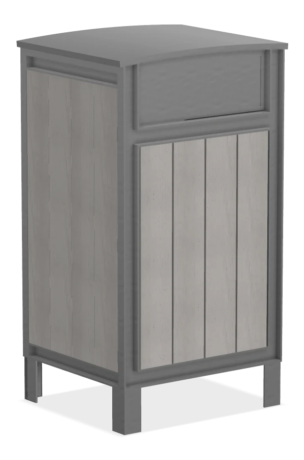 Beselt Square Waste Receptacle