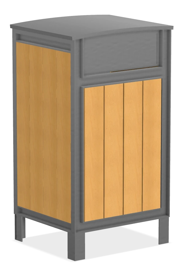 Beselt Square Waste Receptacle
