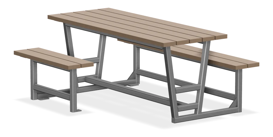 Rutherford Heavy Duty Wheelchair Accessible Picnic Table 6ft