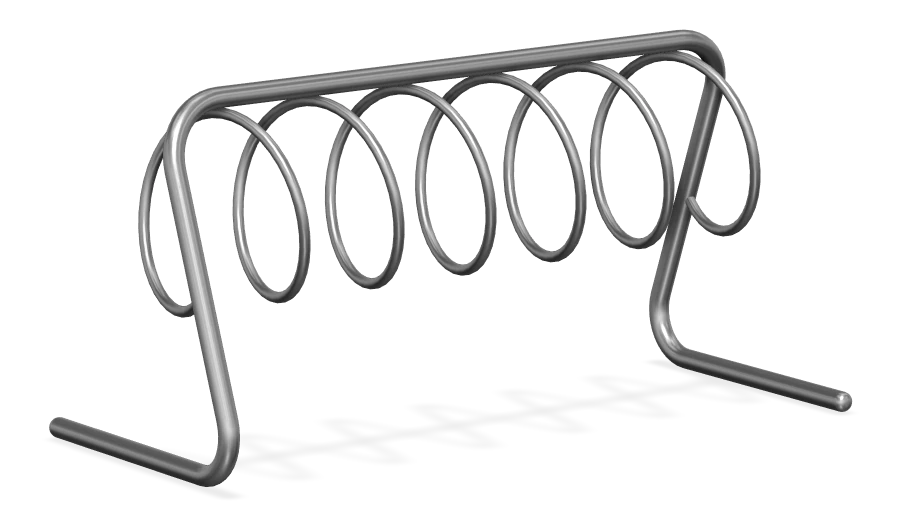 Spiral Bike Rack - 2 Spaces