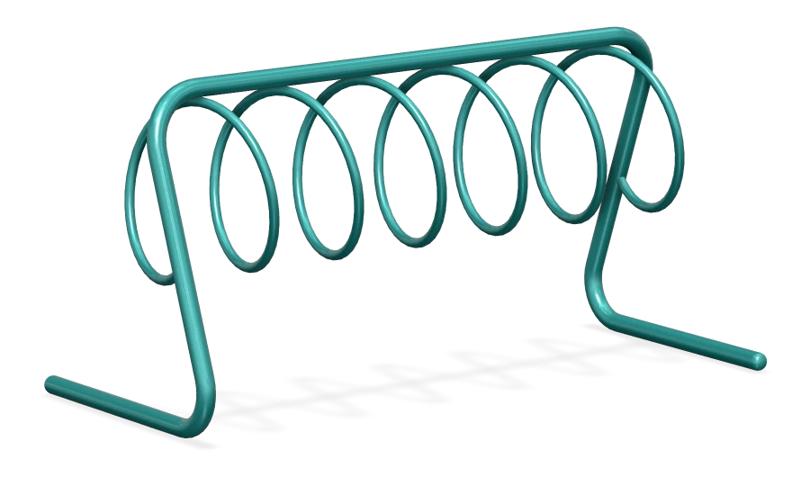 Spiral Bike Rack - 2 Spaces