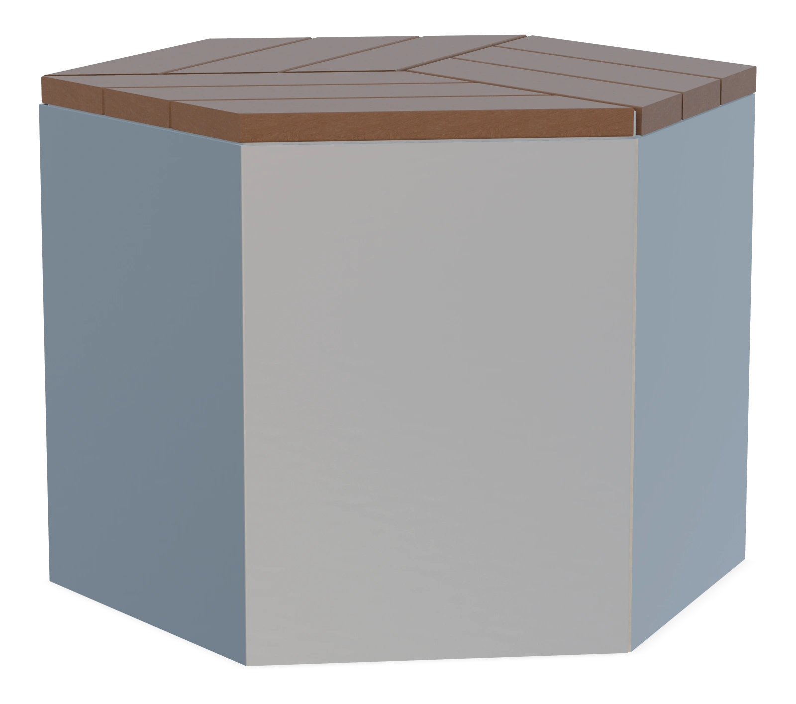 Bayview Hexagonal Stool 14"H
