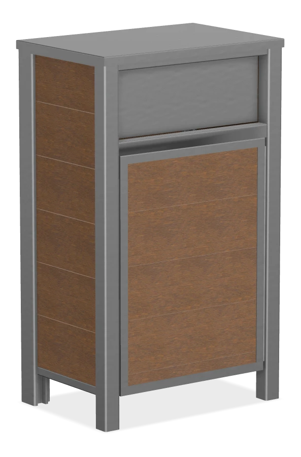 Urban Form Slim Line Waste Receptacle