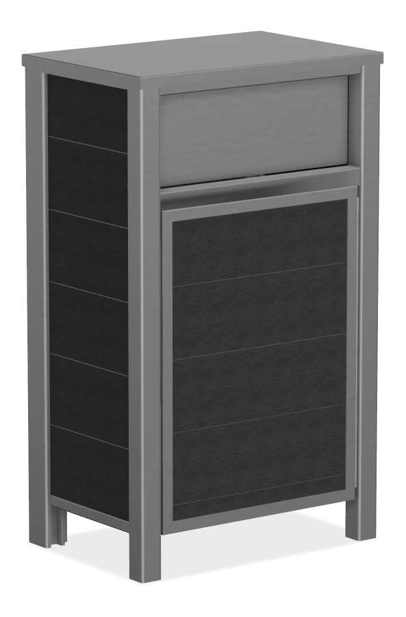 Urban Form Slim Line Waste Receptacle