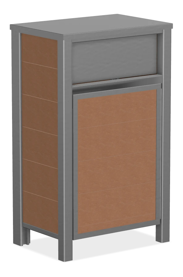 Urban Form Slim Line Waste Receptacle