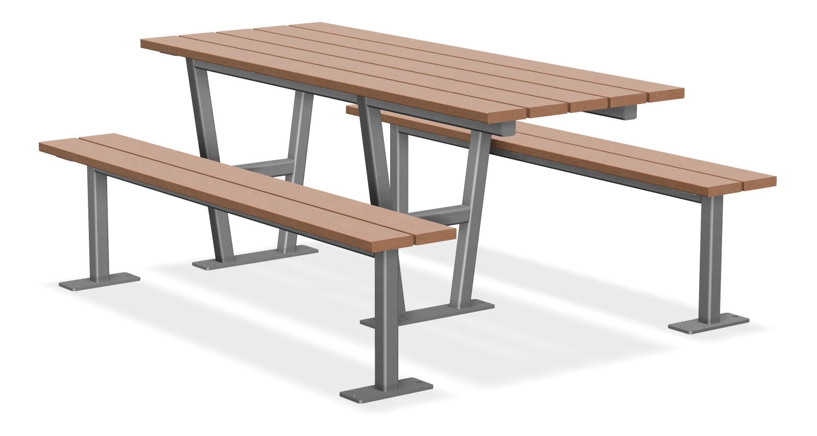 Rutherford Wheelchair Accessible Picnic Table 6ft with 2 6ft Benches