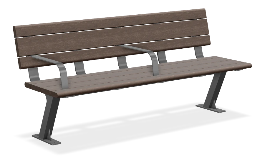 Bayview Bench 6ft, Wheelchair Accessible