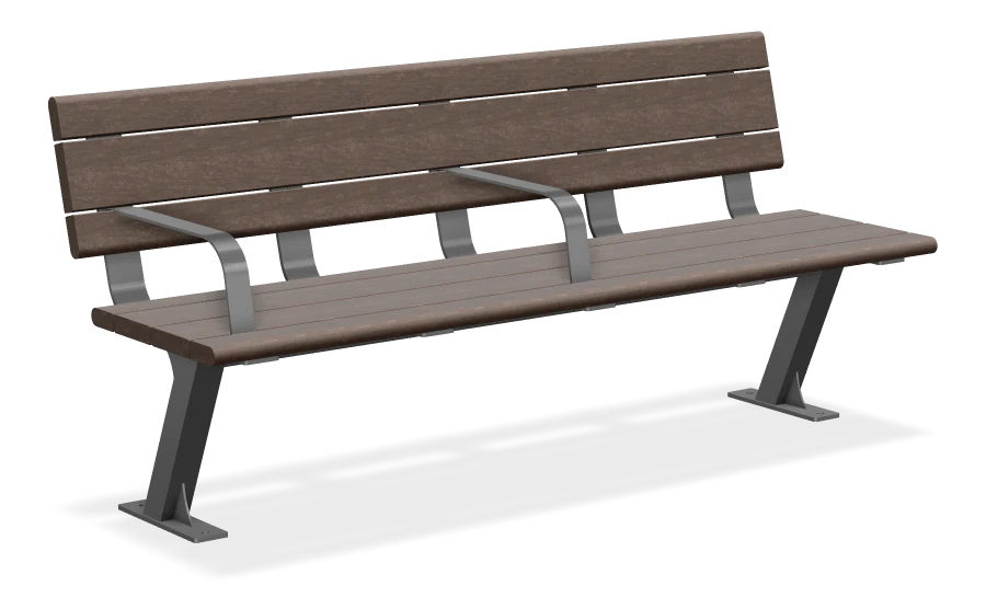 Bayview Bench 6ft, Wheelchair Accessible