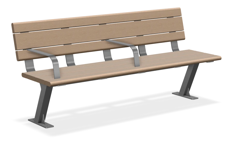 Bayview Bench 6ft, Wheelchair Accessible