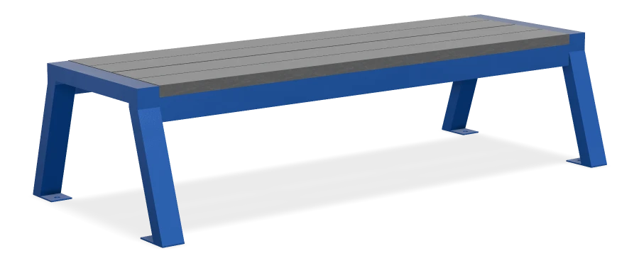Rutherford Backless Bench without Armrests 6ft
