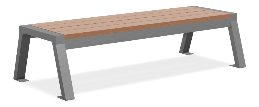 Rutherford Backless Bench without Armrests 6ft