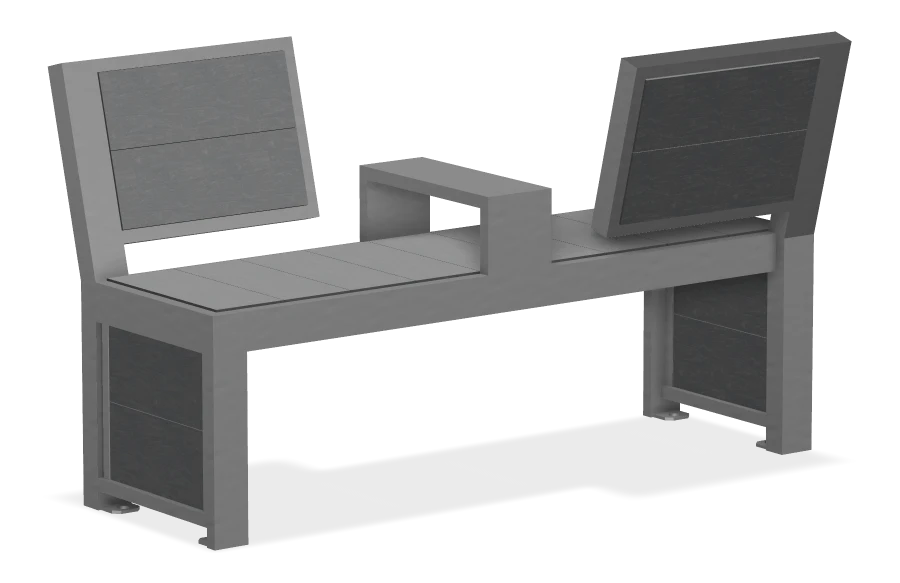 Urban Form Split Back Bench