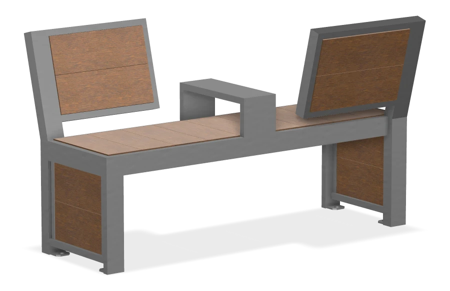 Urban Form Split Back Bench