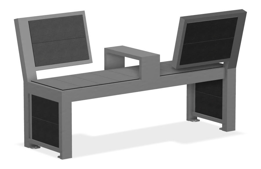 Urban Form Split Back Bench
