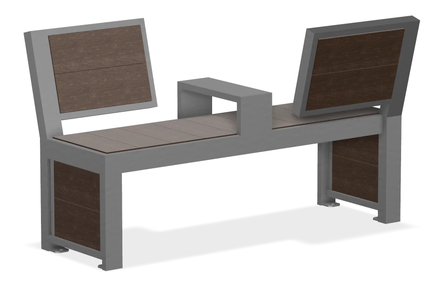 Urban Form Split Back Bench