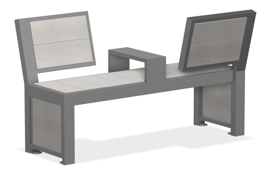 Urban Form Split Back Bench