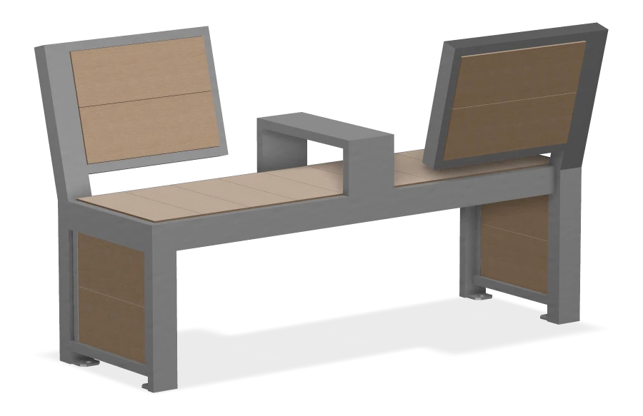 Urban Form Split Back Bench