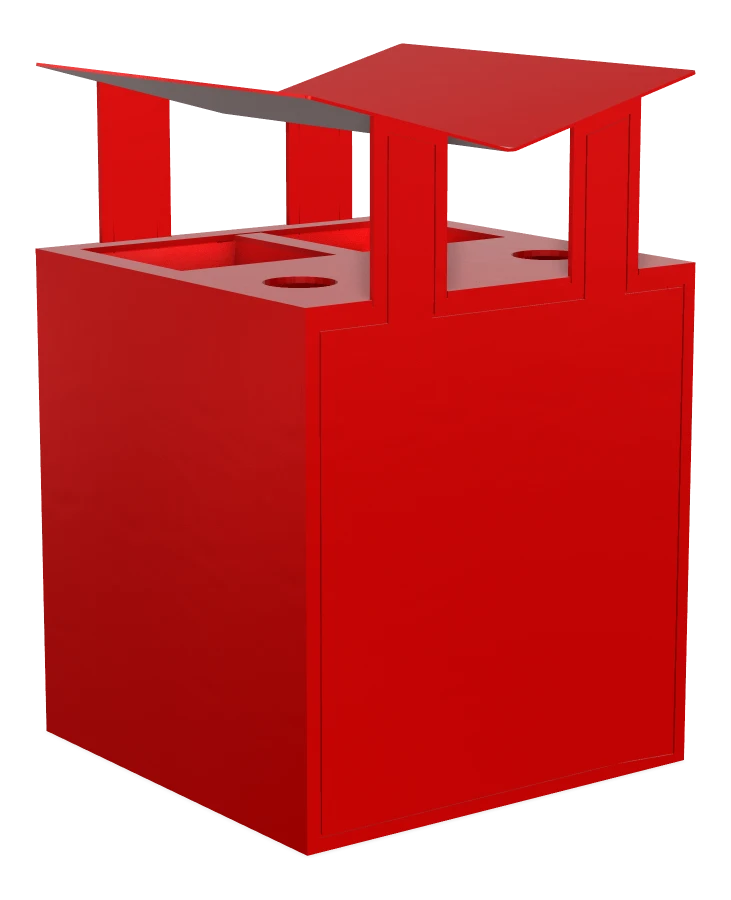 City Scape 2 Stream All Aluminum Recycling Station