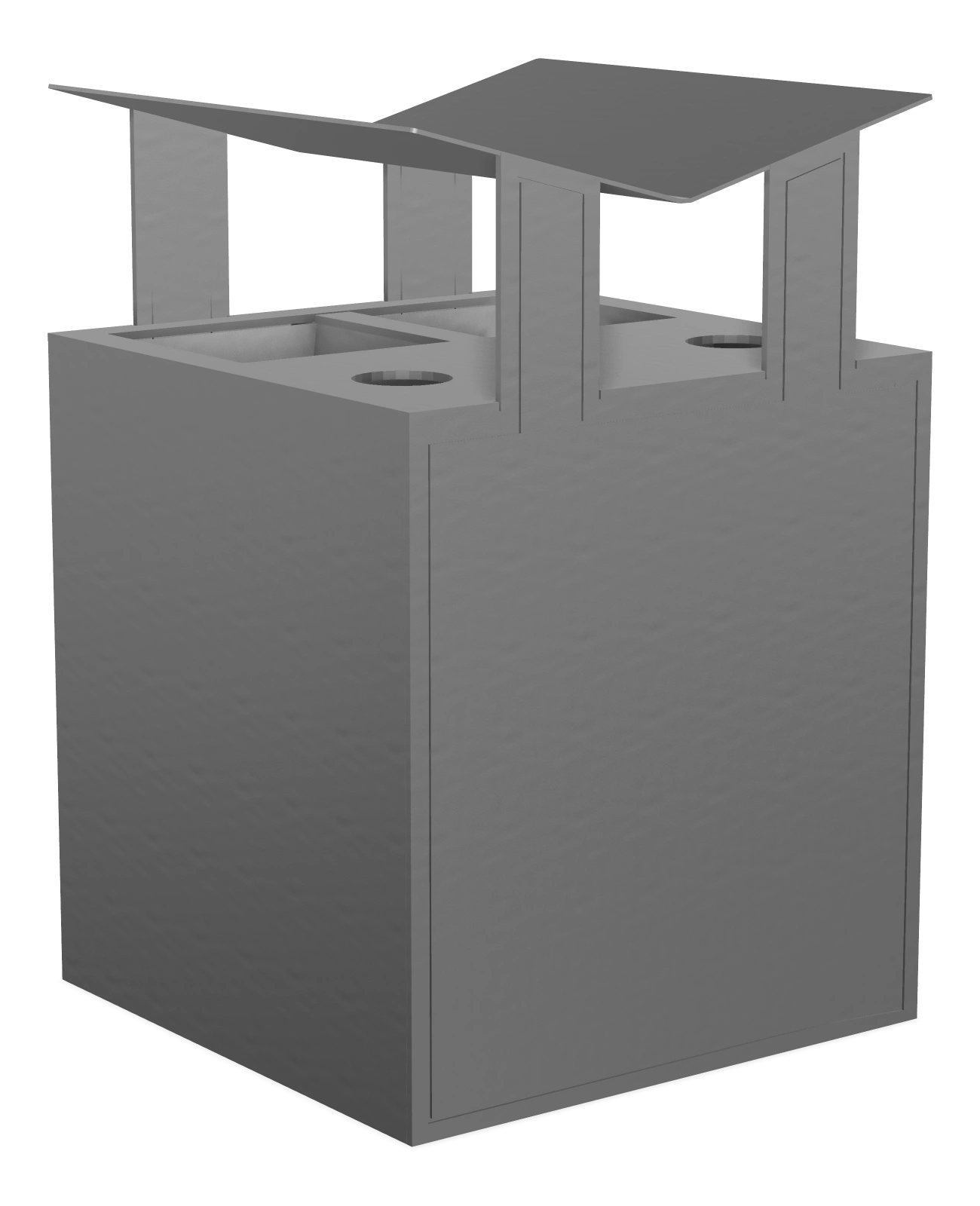 City Scape 2 Stream All Aluminum Recycling Station