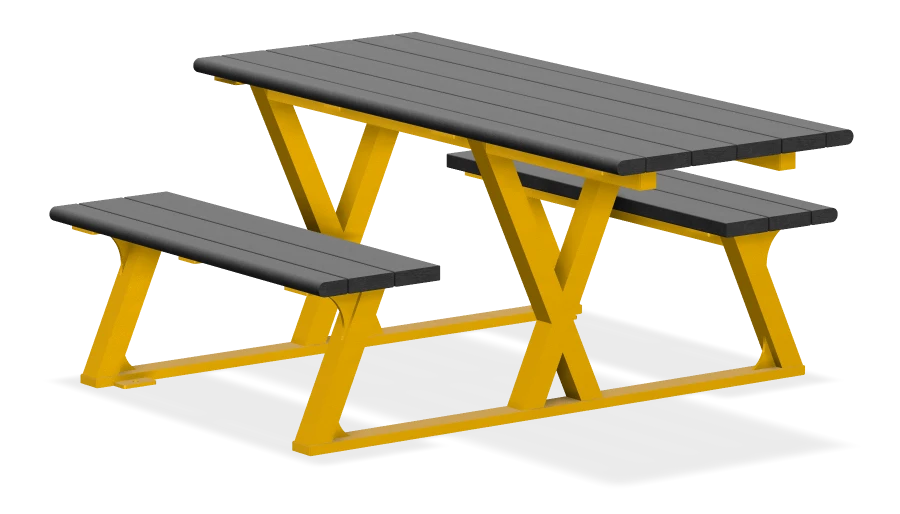 Bayview Picnic Wheelchair Accessible Picnic Table 6ft - Full Framed