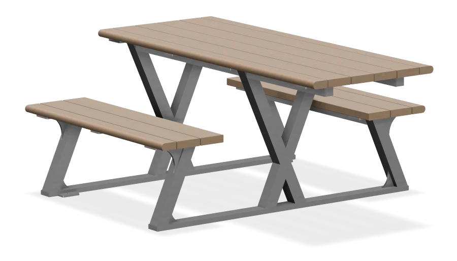 Bayview Picnic Wheelchair Accessible Picnic Table 6ft - Full Framed