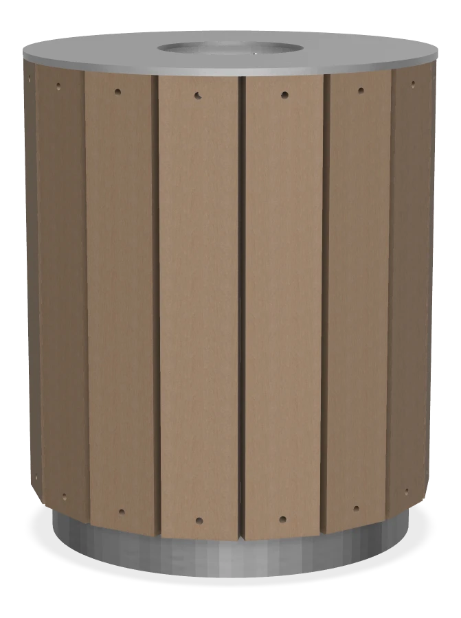 Pipeline Waste Receptacle 33" Tall