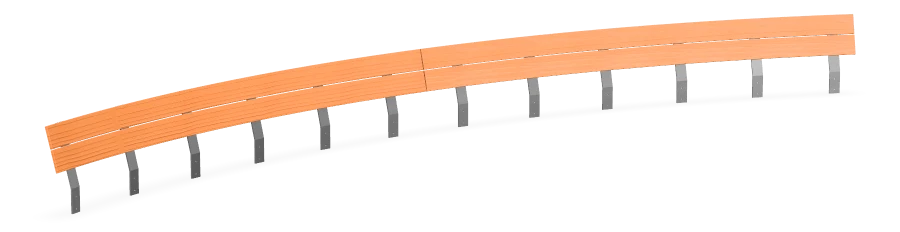 Accoya Curved Backrest - 6.5m - 50 Degree Convex