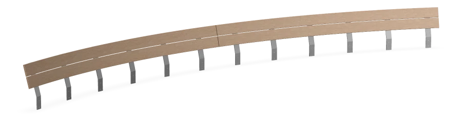 Accoya Curved Backrest - 6.5m - 50 Degree Convex