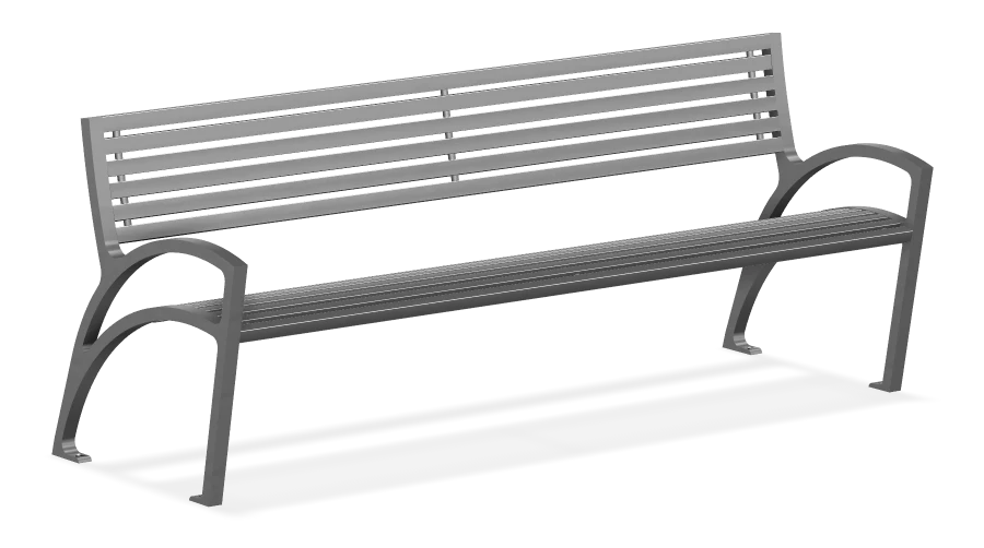 Modena Aluminum Bench 7ft