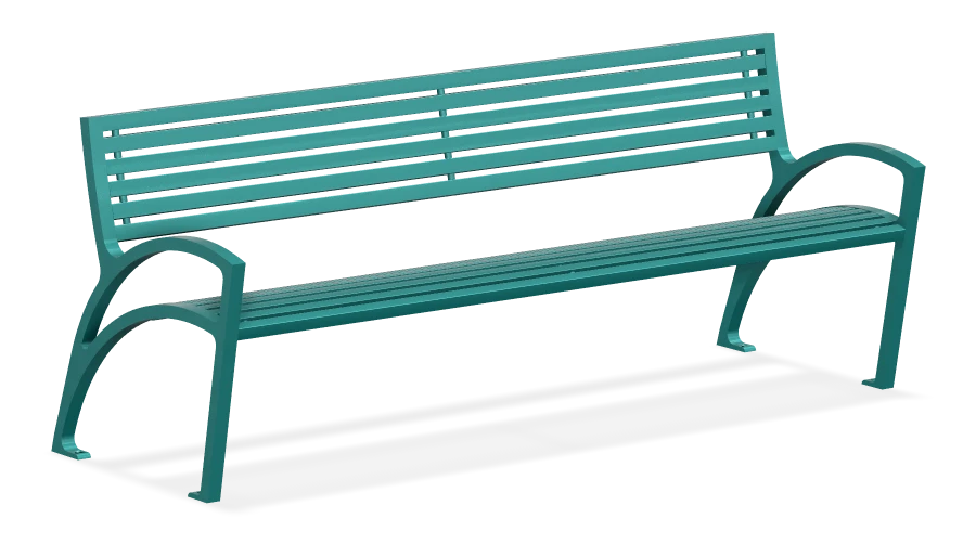 Modena Aluminum Bench 7ft