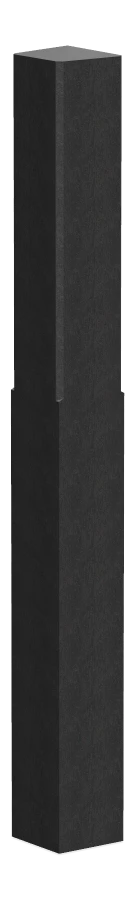 Diamond Head Bollard, Brown, Blank