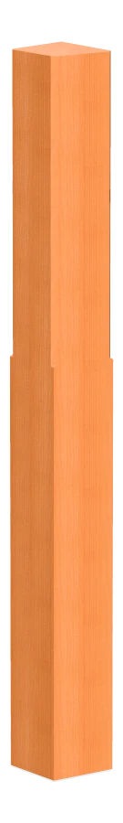 Diamond Head Bollard, Brown, Blank