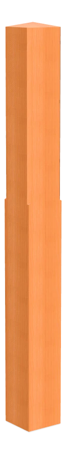 Diamond Head Bollard, Brown, Blank