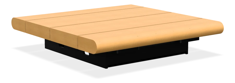 Bayview Backless Wall Top Bench 18"