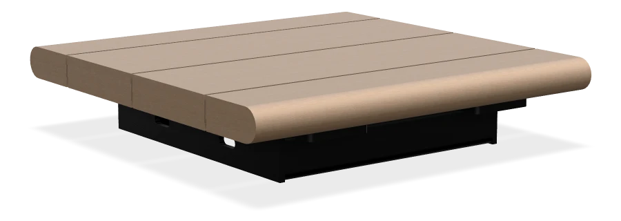 Bayview Backless Wall Top Bench 18"