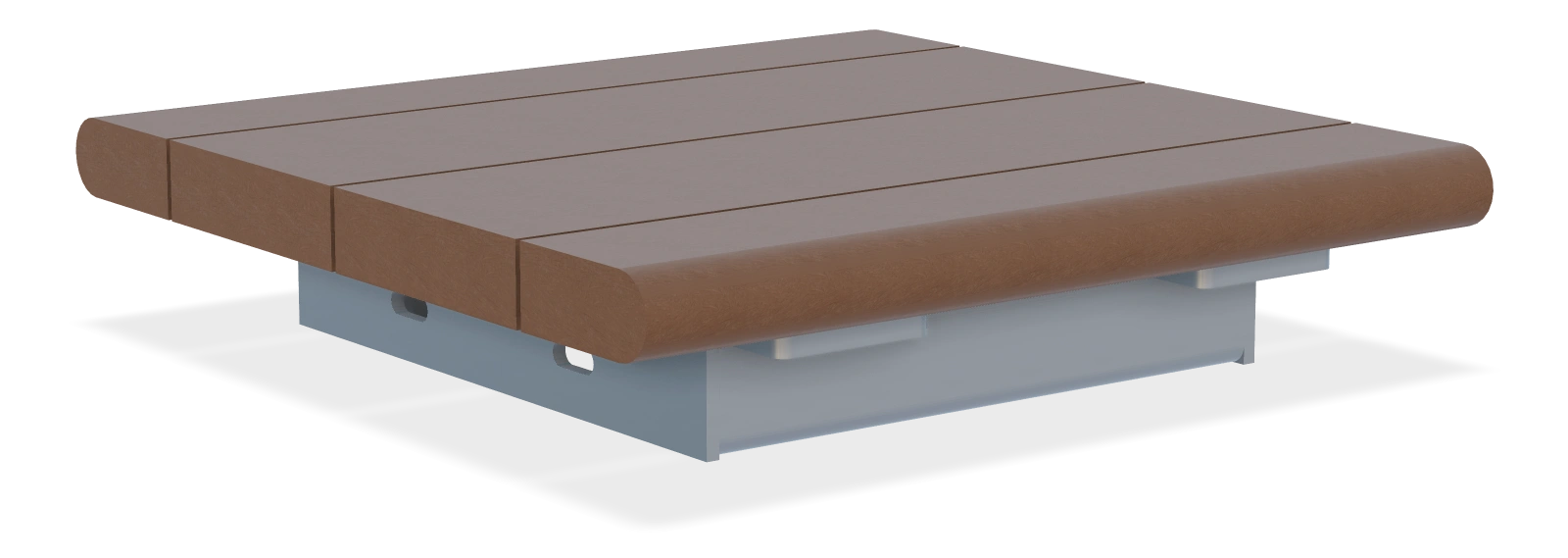 Bayview Backless Wall Top Bench 18"