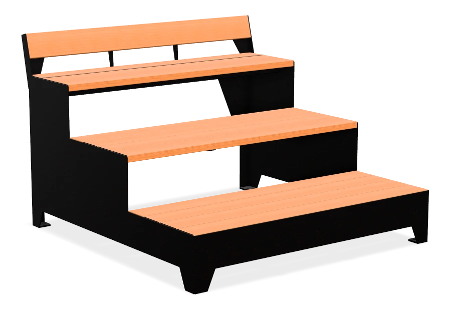 Strataview Straight Leg Step Bench 5ft