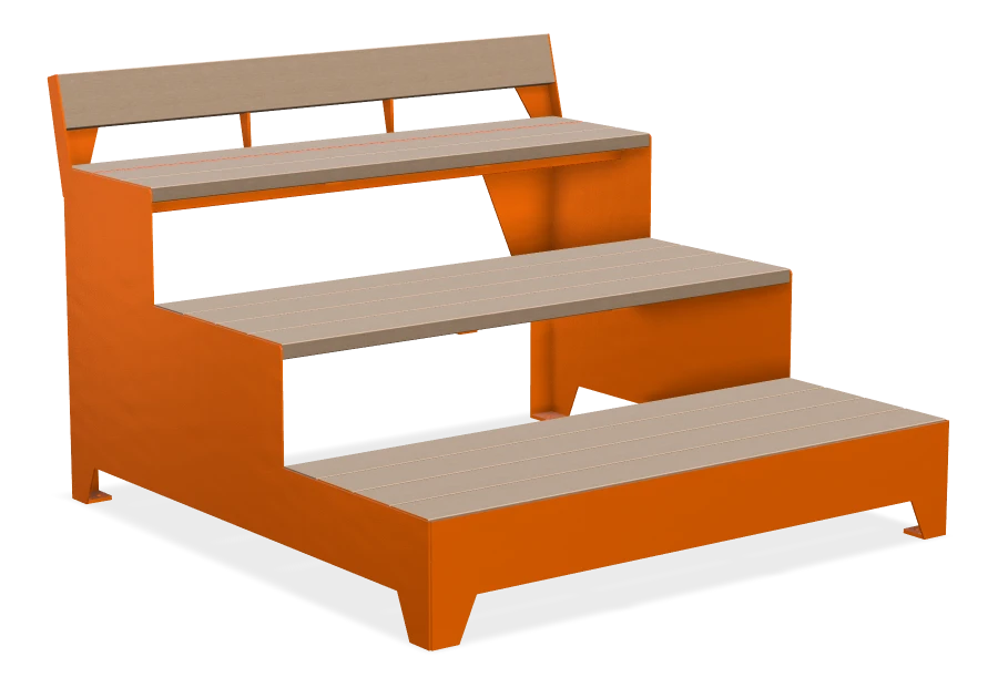 Strataview Straight Leg Step Bench 5ft