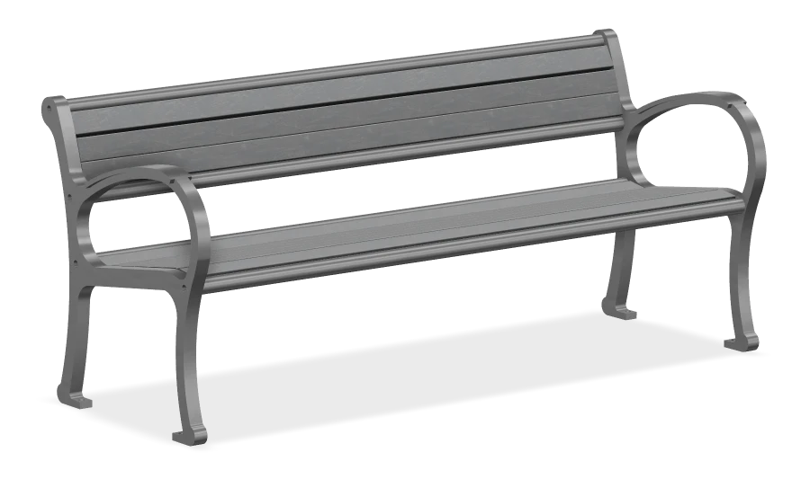 Harrison Hot Spring Mountain Classic Bench 6ft