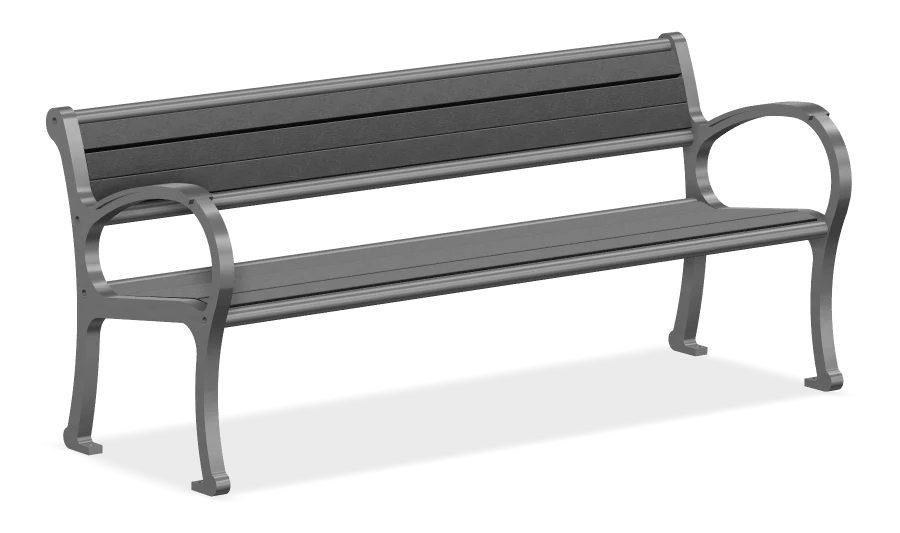 Harrison Hot Spring Mountain Classic Bench 6ft