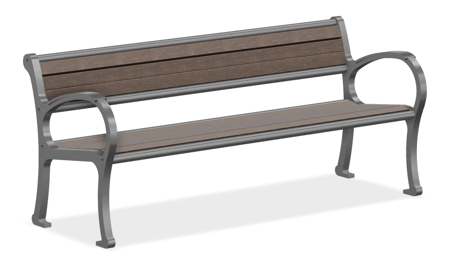 Harrison Hot Spring Mountain Classic Bench 6ft