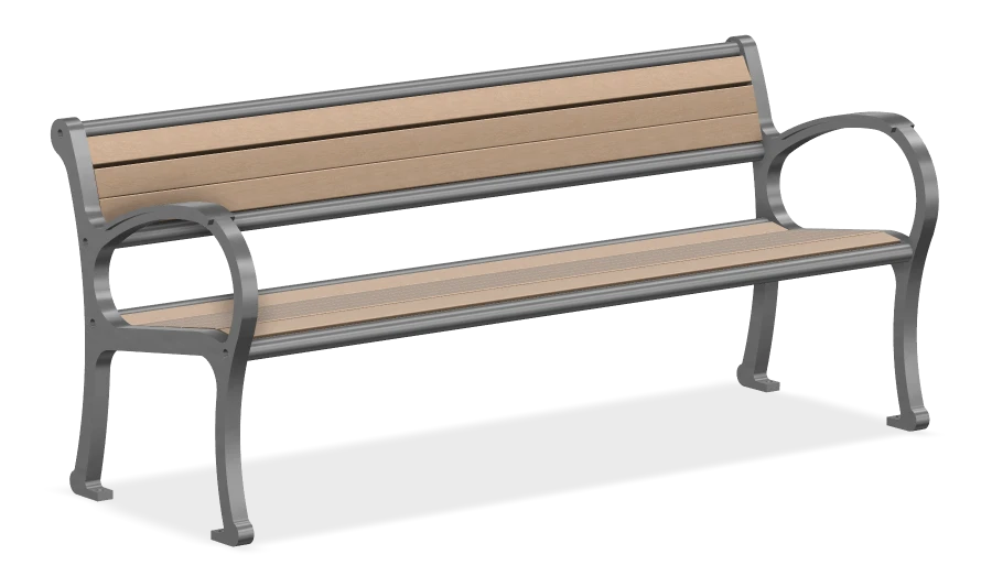 Harrison Hot Spring Mountain Classic Bench 6ft
