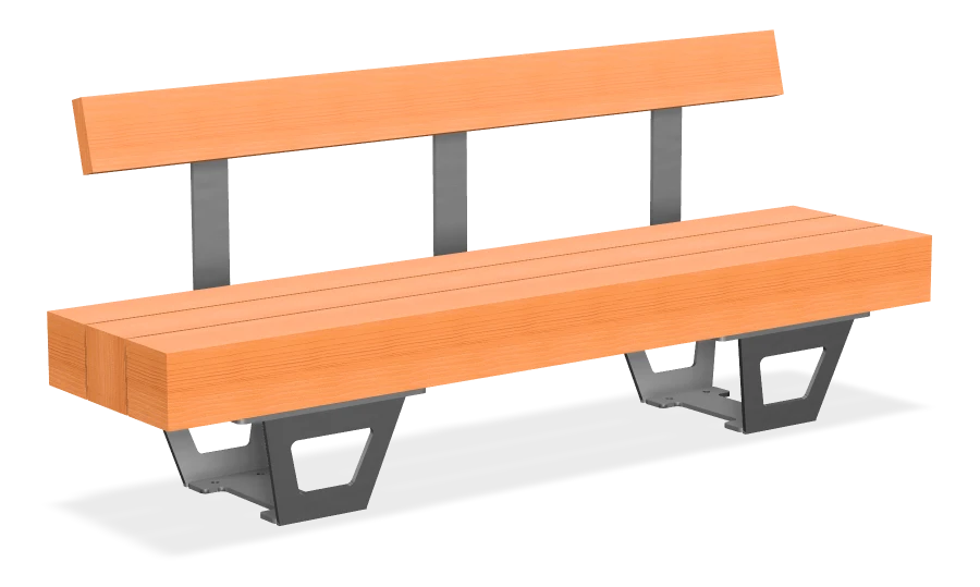 Wilderness Wall Top Bench 6ft - Cedar
