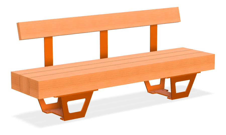 Wilderness Wall Top Bench 6ft - Cedar