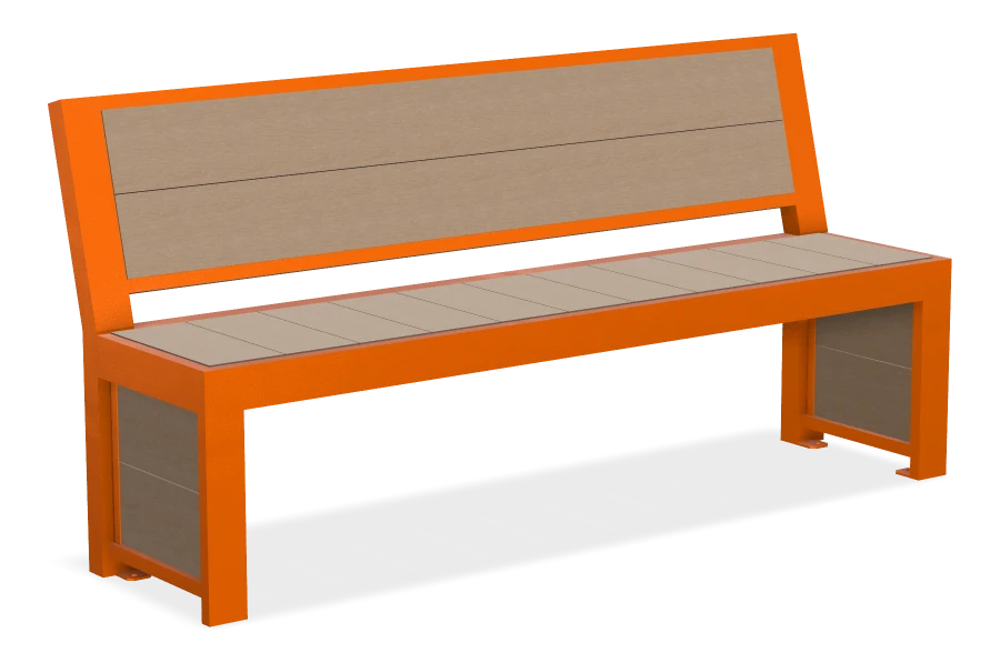 Urban Form Full Back Bench 6ft