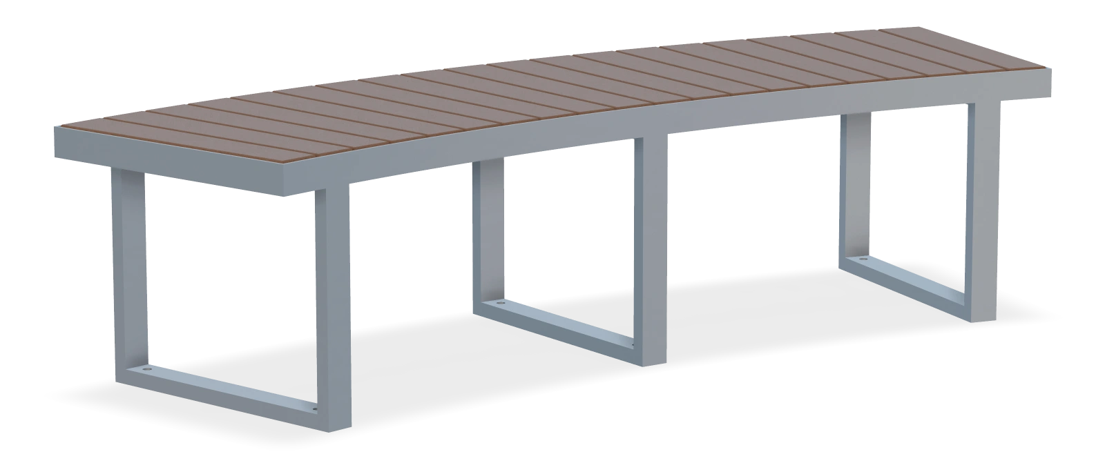 Skyline Curved Bench - 3.8m Radius - Cedar